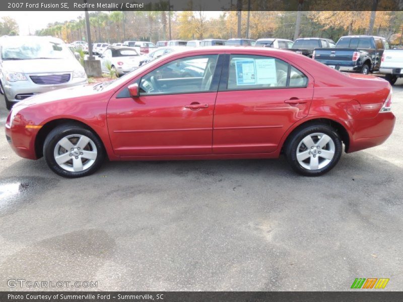 Redfire Metallic / Camel 2007 Ford Fusion SE