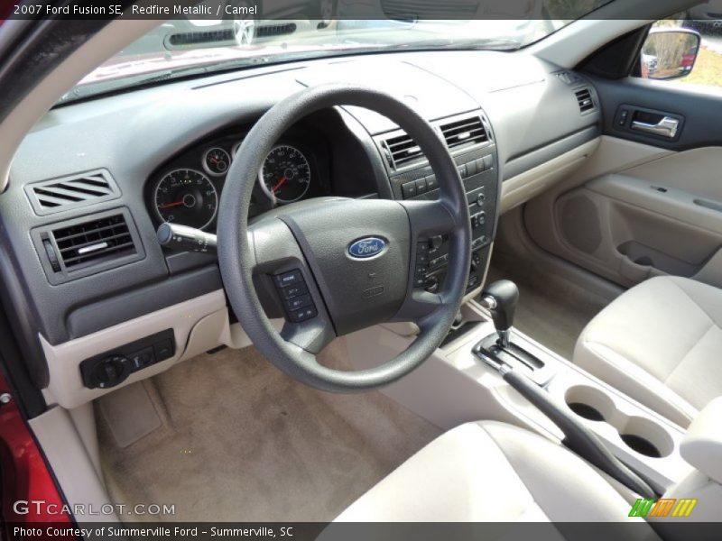 Redfire Metallic / Camel 2007 Ford Fusion SE