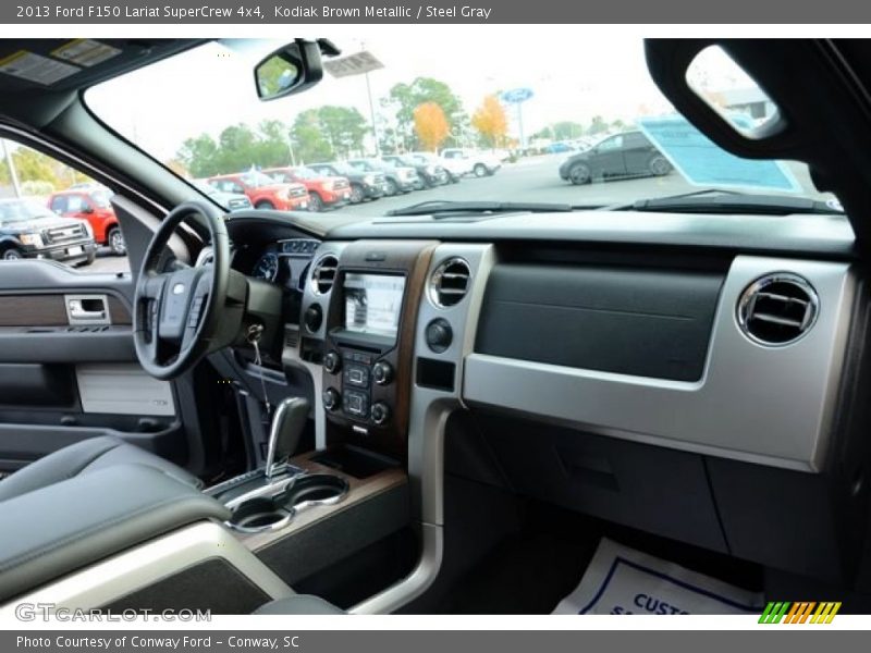 Kodiak Brown Metallic / Steel Gray 2013 Ford F150 Lariat SuperCrew 4x4