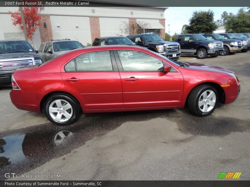 Redfire Metallic / Camel 2007 Ford Fusion SE