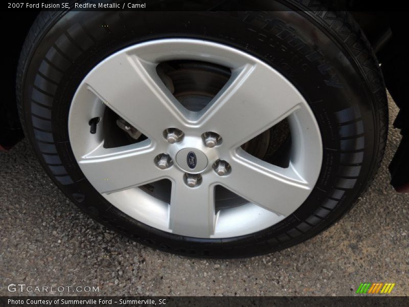 Redfire Metallic / Camel 2007 Ford Fusion SE