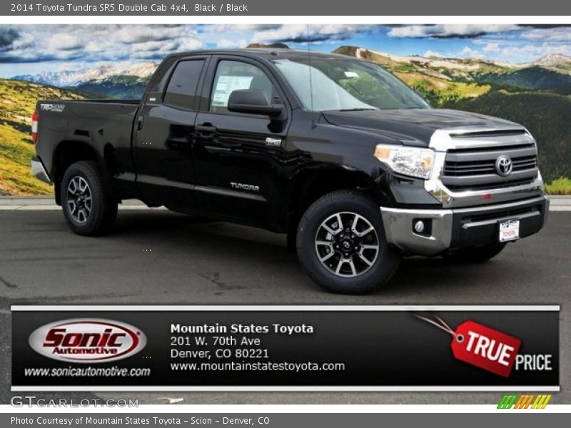 Black / Black 2014 Toyota Tundra SR5 Double Cab 4x4