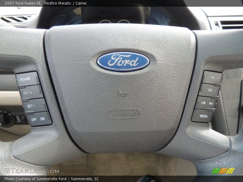 Redfire Metallic / Camel 2007 Ford Fusion SE