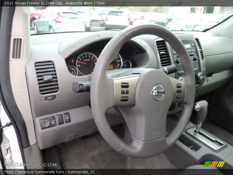 Avalanche White / Steel 2012 Nissan Frontier SL Crew Cab