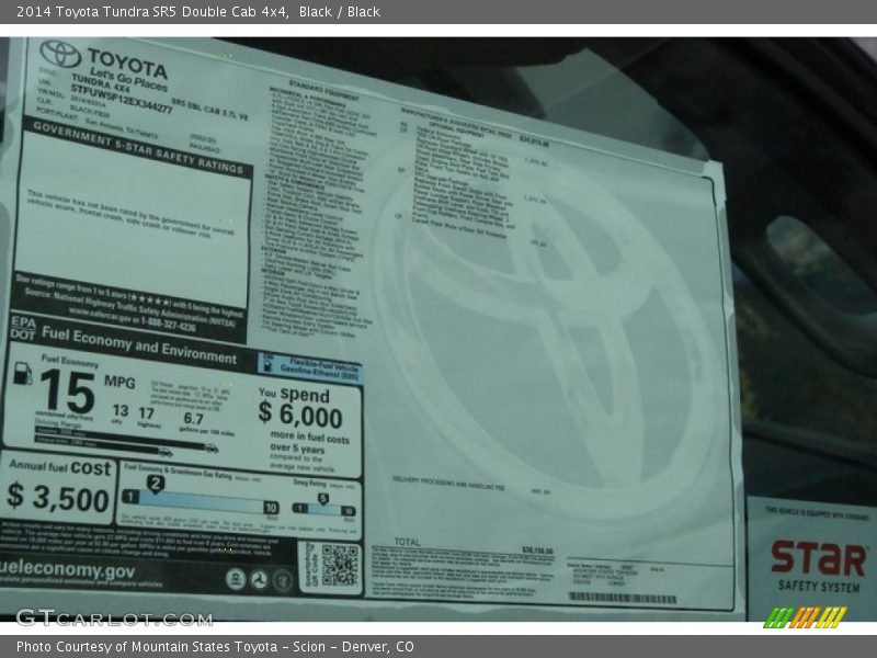 Black / Black 2014 Toyota Tundra SR5 Double Cab 4x4
