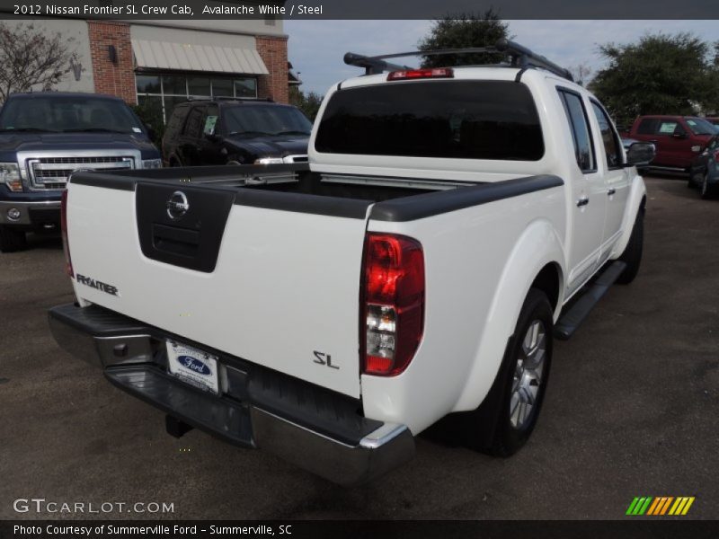 Avalanche White / Steel 2012 Nissan Frontier SL Crew Cab