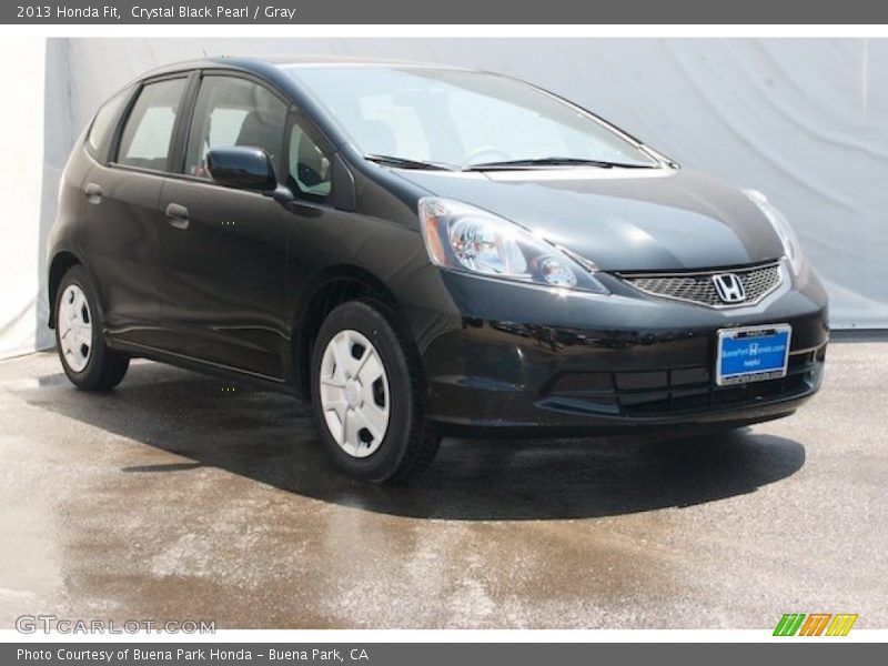 Crystal Black Pearl / Gray 2013 Honda Fit