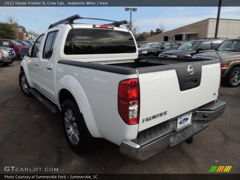 Avalanche White / Steel 2012 Nissan Frontier SL Crew Cab