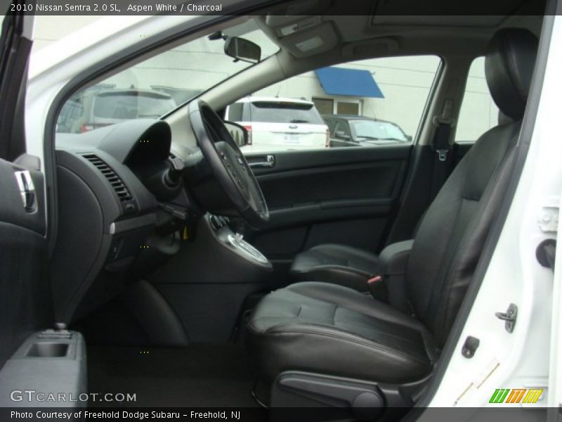 Aspen White / Charcoal 2010 Nissan Sentra 2.0 SL