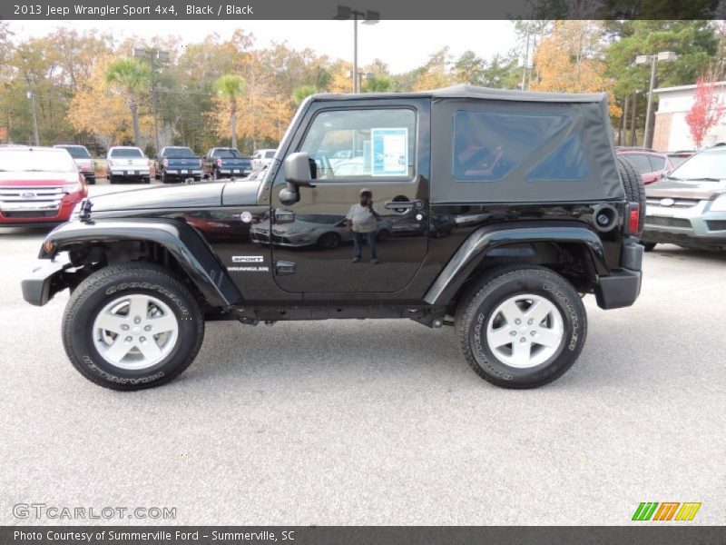 Black / Black 2013 Jeep Wrangler Sport 4x4