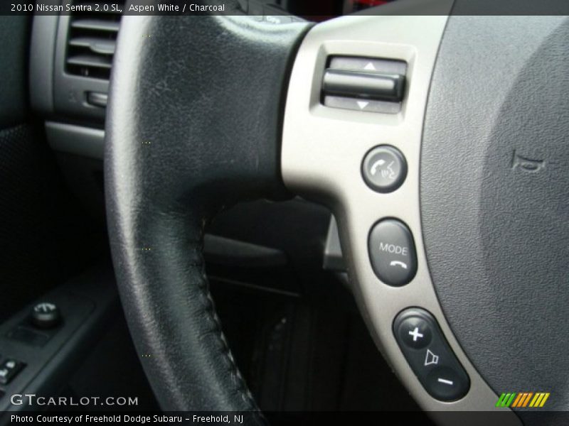 Aspen White / Charcoal 2010 Nissan Sentra 2.0 SL