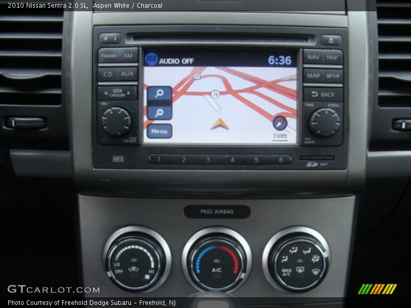Aspen White / Charcoal 2010 Nissan Sentra 2.0 SL