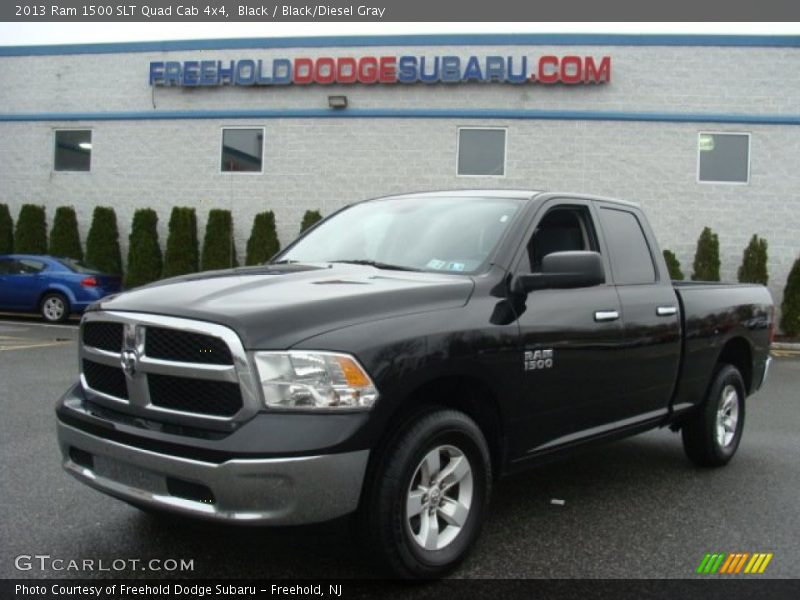Black / Black/Diesel Gray 2013 Ram 1500 SLT Quad Cab 4x4
