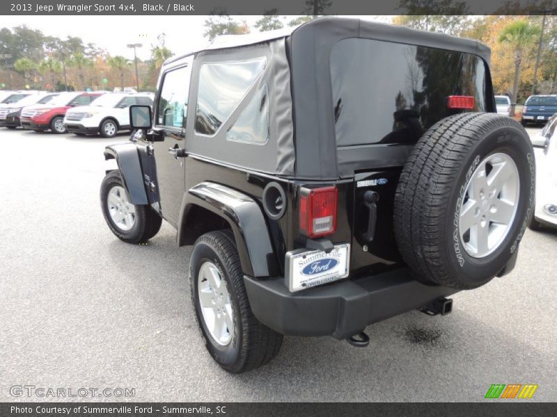 Black / Black 2013 Jeep Wrangler Sport 4x4