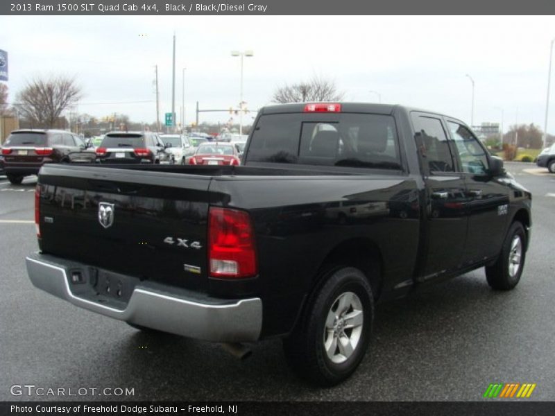 Black / Black/Diesel Gray 2013 Ram 1500 SLT Quad Cab 4x4