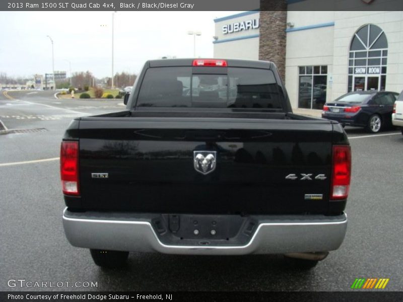 Black / Black/Diesel Gray 2013 Ram 1500 SLT Quad Cab 4x4