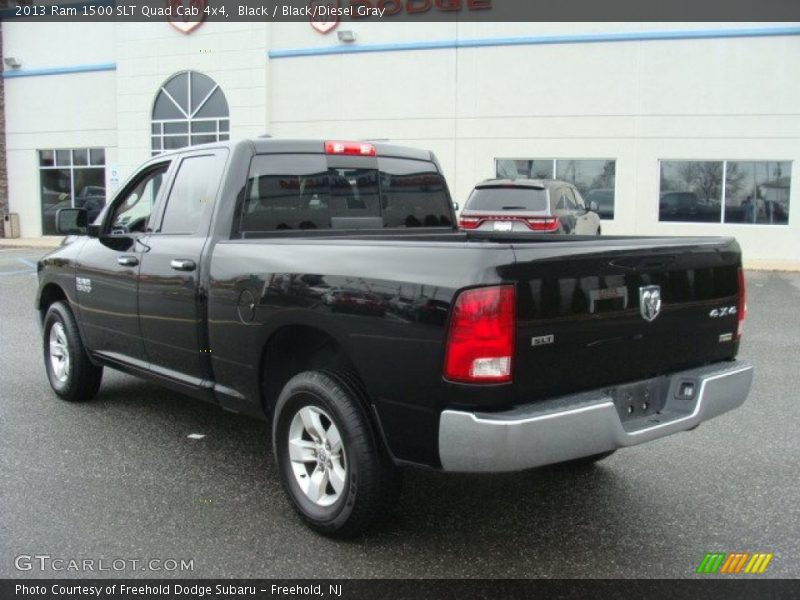 Black / Black/Diesel Gray 2013 Ram 1500 SLT Quad Cab 4x4