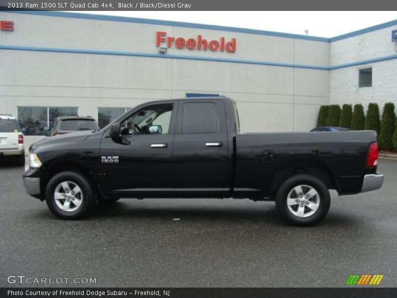 Black / Black/Diesel Gray 2013 Ram 1500 SLT Quad Cab 4x4