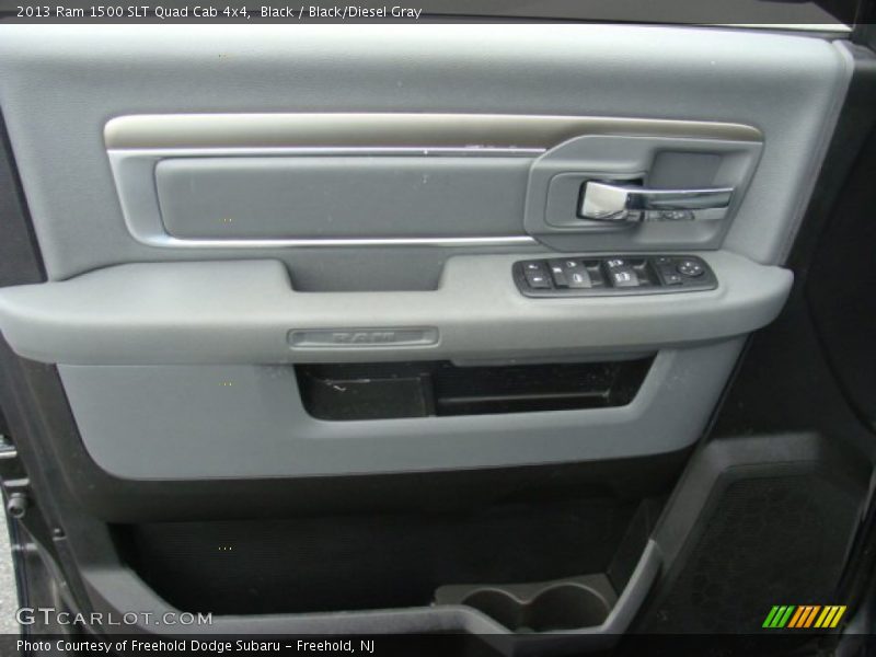 Black / Black/Diesel Gray 2013 Ram 1500 SLT Quad Cab 4x4