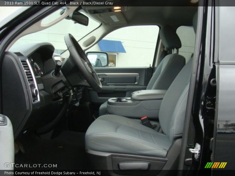 Black / Black/Diesel Gray 2013 Ram 1500 SLT Quad Cab 4x4