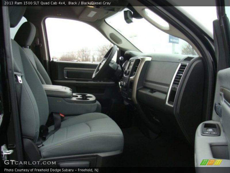 Black / Black/Diesel Gray 2013 Ram 1500 SLT Quad Cab 4x4