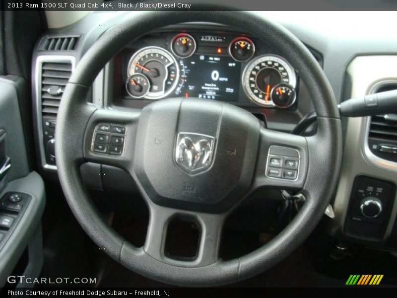 Black / Black/Diesel Gray 2013 Ram 1500 SLT Quad Cab 4x4