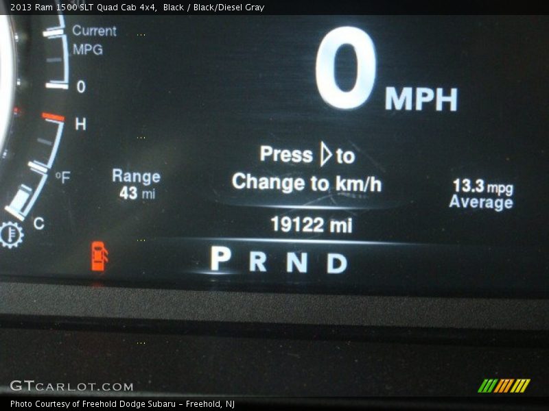 Black / Black/Diesel Gray 2013 Ram 1500 SLT Quad Cab 4x4