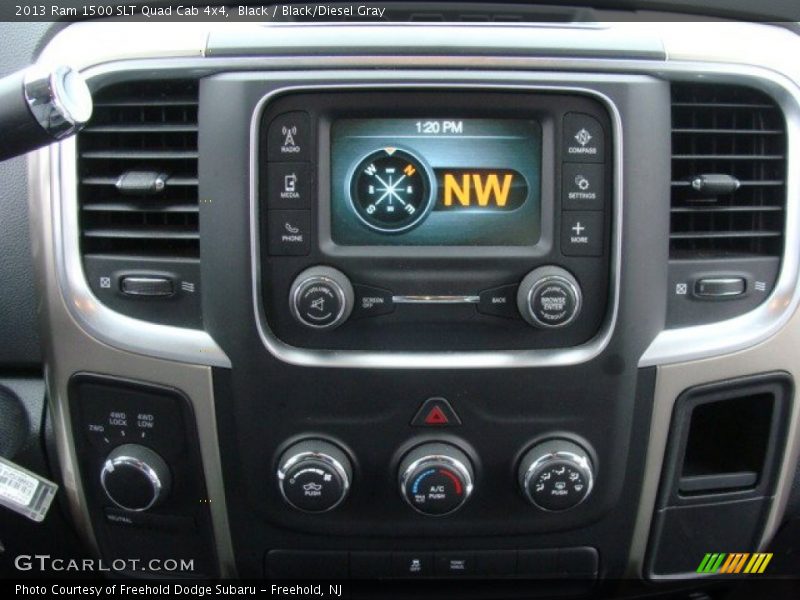 Black / Black/Diesel Gray 2013 Ram 1500 SLT Quad Cab 4x4