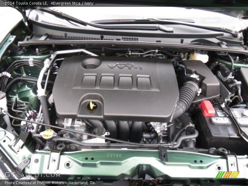  2014 Corolla LE Engine - 1.8 Liter DOHC 16-Valve Dual VVT-i 4 Cylinder