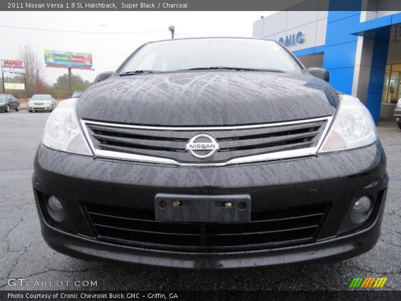 Super Black / Charcoal 2011 Nissan Versa 1.8 SL Hatchback