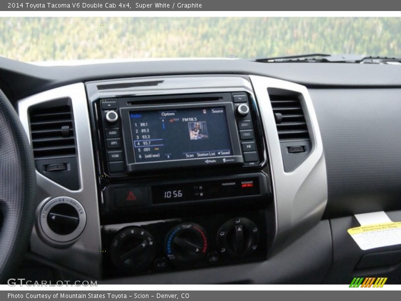 Super White / Graphite 2014 Toyota Tacoma V6 Double Cab 4x4