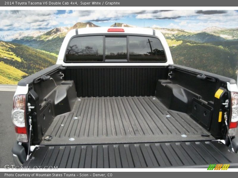 Super White / Graphite 2014 Toyota Tacoma V6 Double Cab 4x4