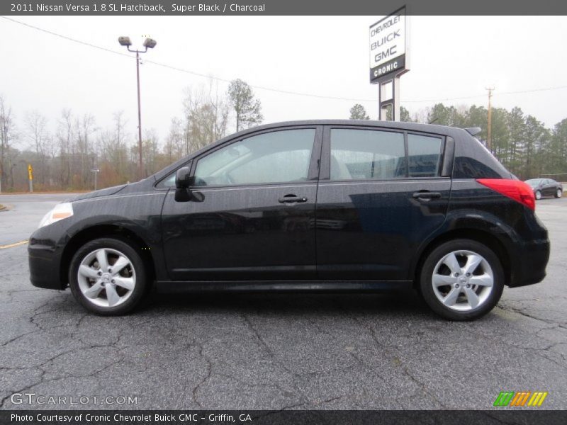 Super Black / Charcoal 2011 Nissan Versa 1.8 SL Hatchback