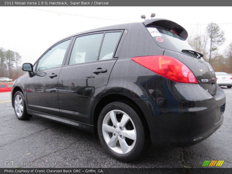 Super Black / Charcoal 2011 Nissan Versa 1.8 SL Hatchback