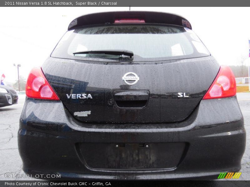 Super Black / Charcoal 2011 Nissan Versa 1.8 SL Hatchback