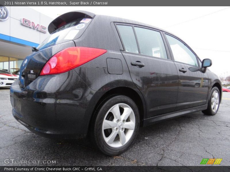 Super Black / Charcoal 2011 Nissan Versa 1.8 SL Hatchback