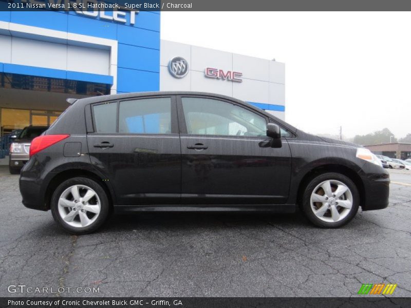 Super Black / Charcoal 2011 Nissan Versa 1.8 SL Hatchback