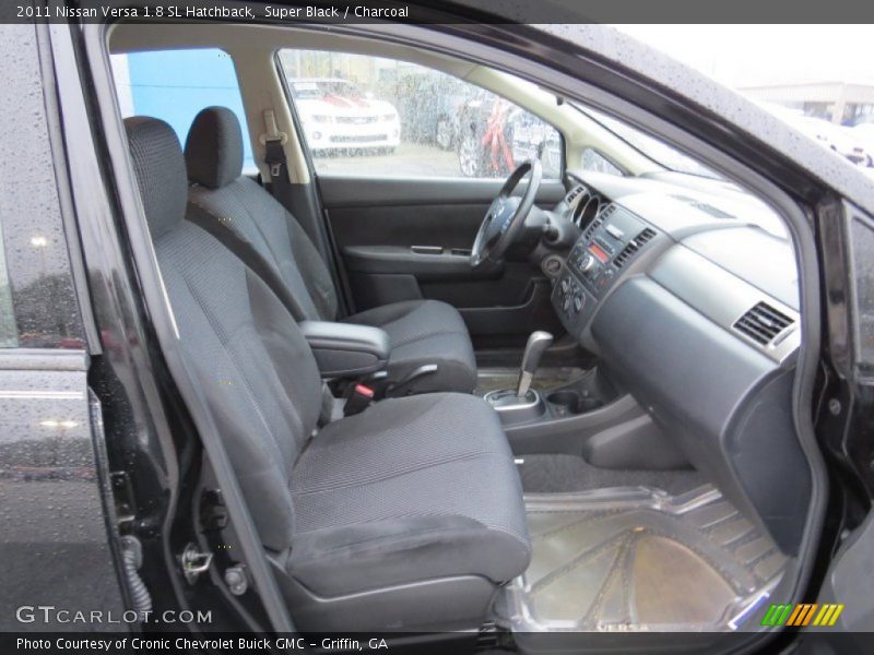 Super Black / Charcoal 2011 Nissan Versa 1.8 SL Hatchback