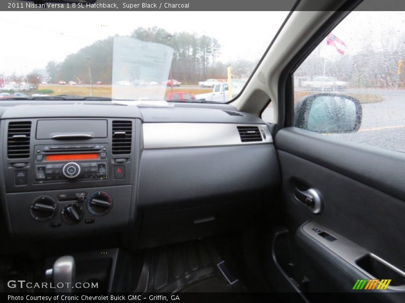 Super Black / Charcoal 2011 Nissan Versa 1.8 SL Hatchback