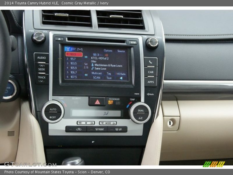 Cosmic Gray Metallic / Ivory 2014 Toyota Camry Hybrid XLE