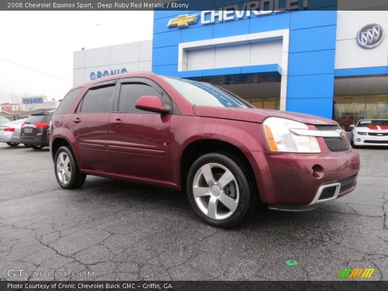 Deep Ruby Red Metallic / Ebony 2008 Chevrolet Equinox Sport