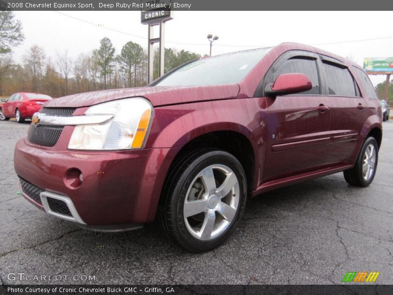 Deep Ruby Red Metallic / Ebony 2008 Chevrolet Equinox Sport