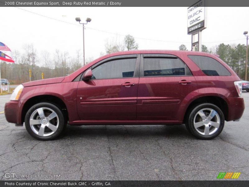 Deep Ruby Red Metallic / Ebony 2008 Chevrolet Equinox Sport