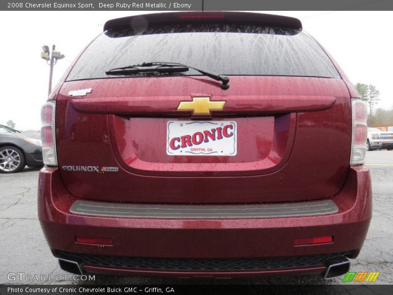 Deep Ruby Red Metallic / Ebony 2008 Chevrolet Equinox Sport