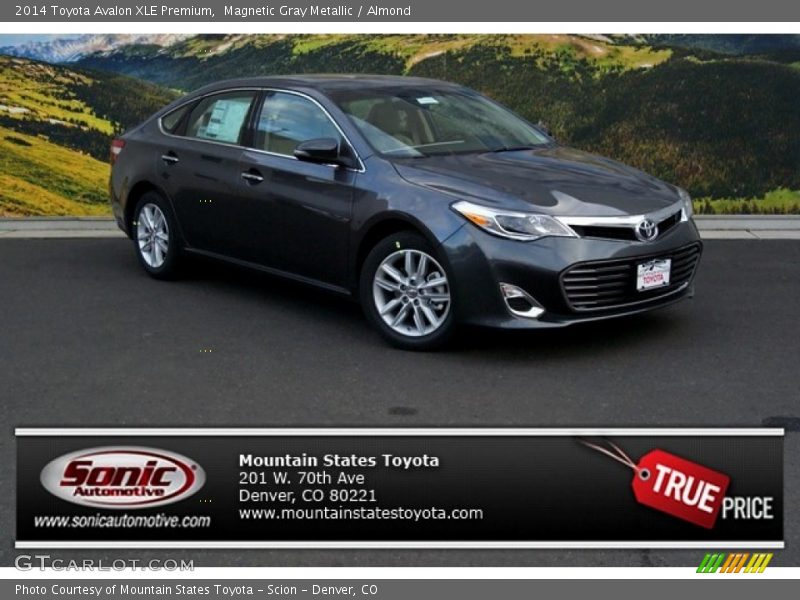 Magnetic Gray Metallic / Almond 2014 Toyota Avalon XLE Premium