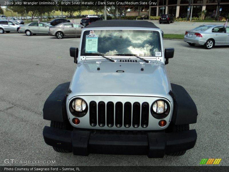 Bright Silver Metallic / Dark Slate Gray/Medium Slate Gray 2009 Jeep Wrangler Unlimited X