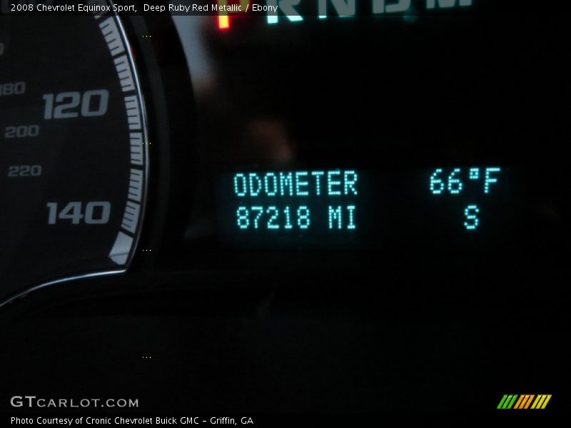 Deep Ruby Red Metallic / Ebony 2008 Chevrolet Equinox Sport