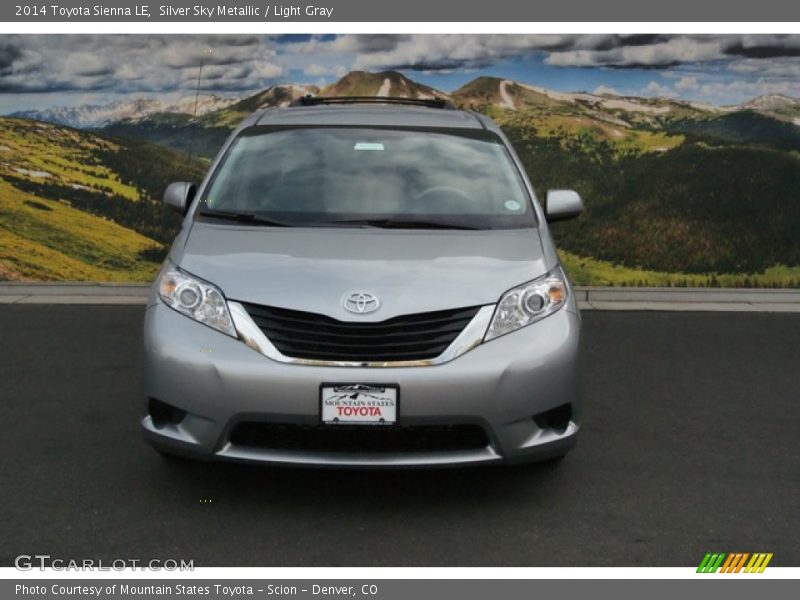 Silver Sky Metallic / Light Gray 2014 Toyota Sienna LE