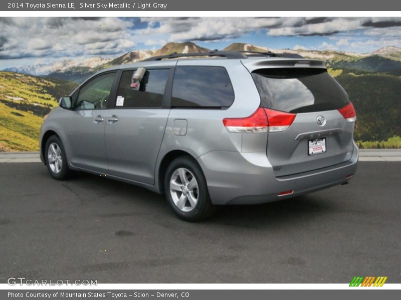 Silver Sky Metallic / Light Gray 2014 Toyota Sienna LE
