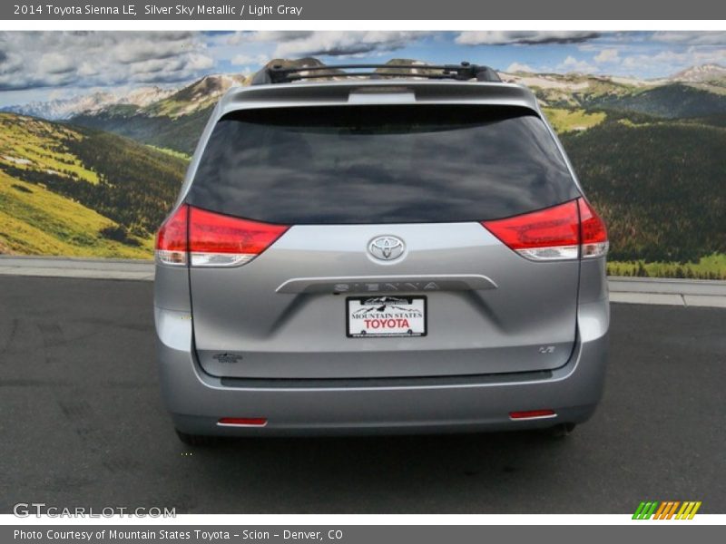 Silver Sky Metallic / Light Gray 2014 Toyota Sienna LE